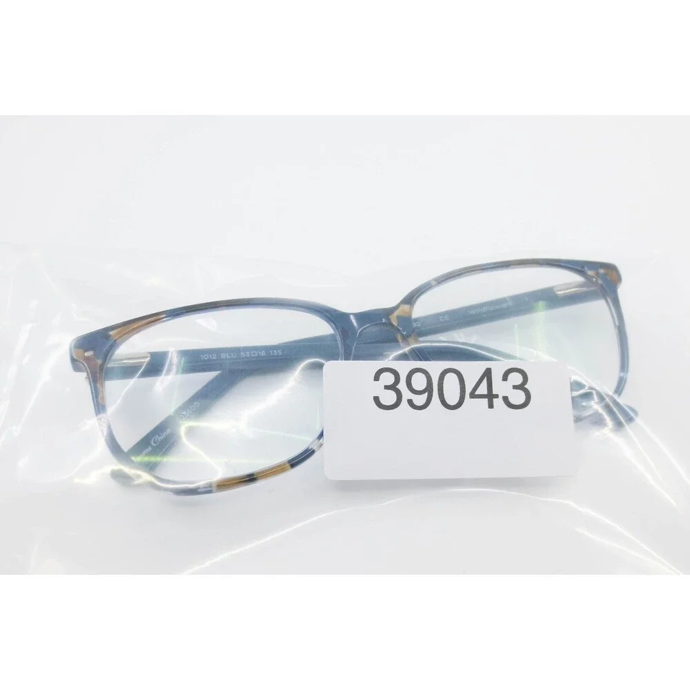 Wildflower 1012 BLU Eyeglass Frames Blue Tortoise Rectangular 53-16-135